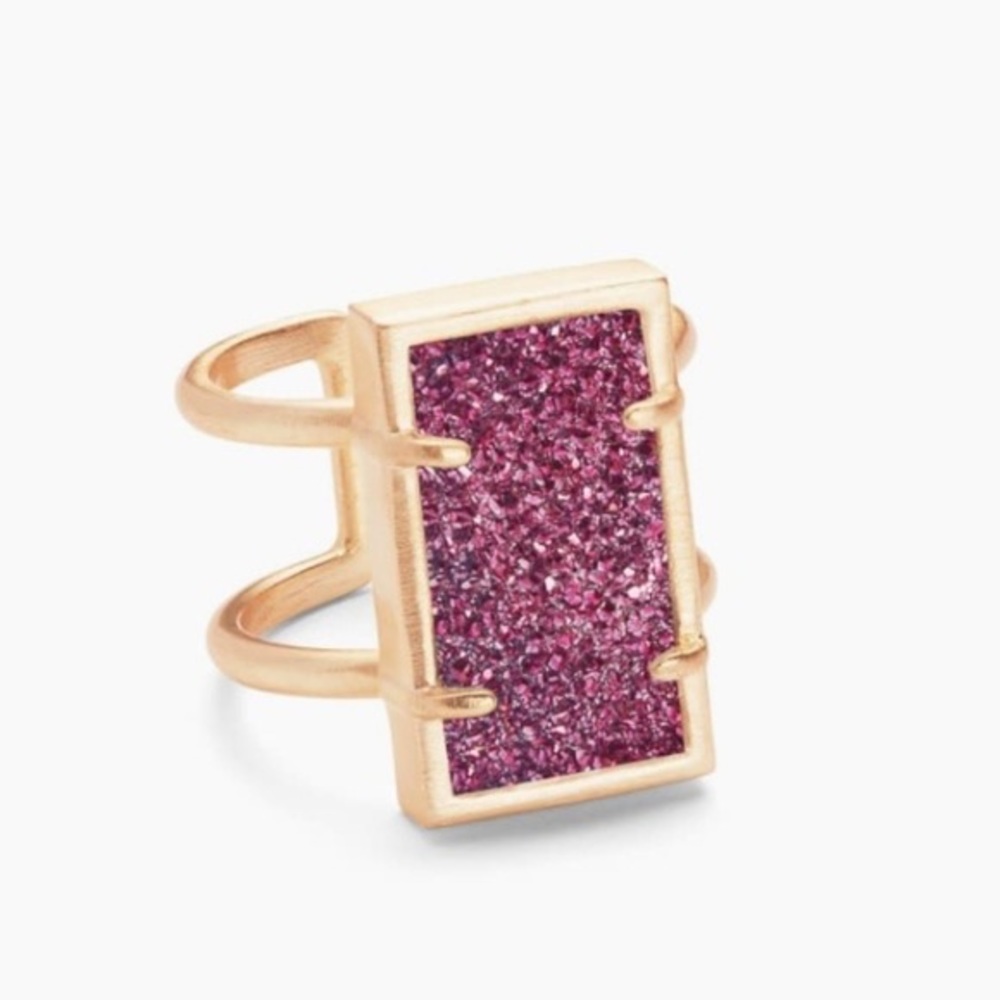Kendra Scott Lennox Pink and Rose Gold Ring